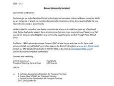 BROWN UNIVERSITY INCIDENT