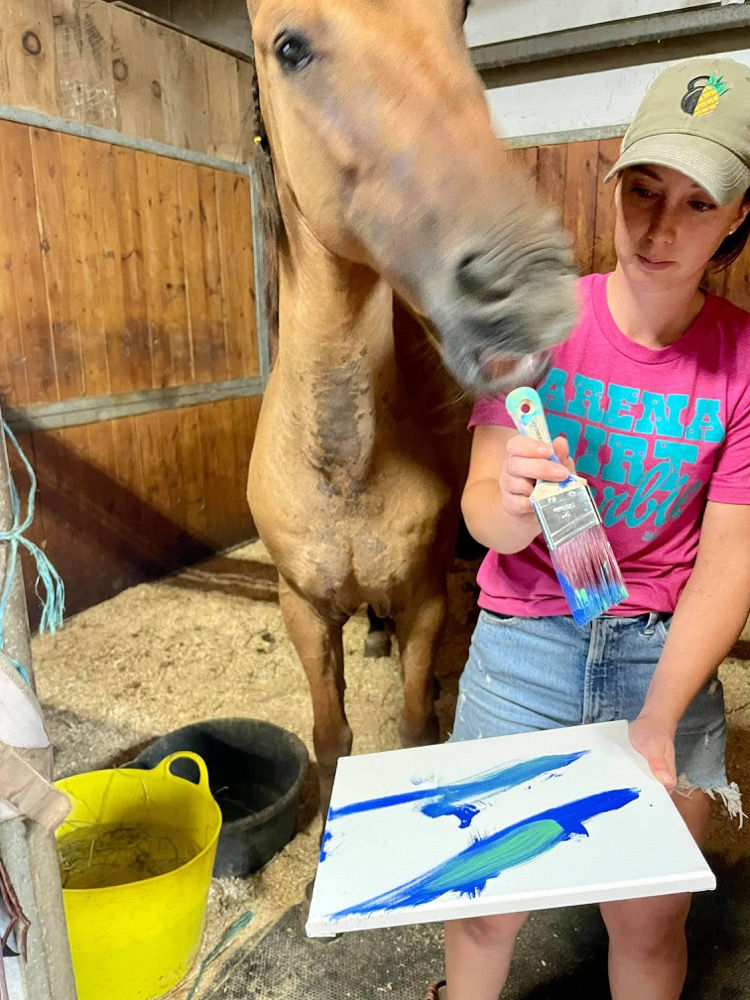 Hand over the brush