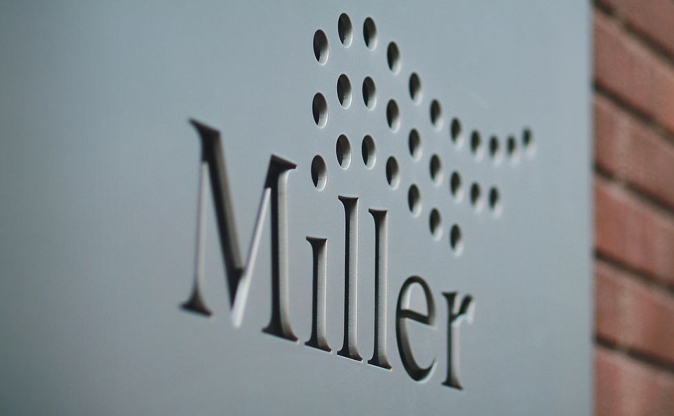 Miller Signage by Radiate Design