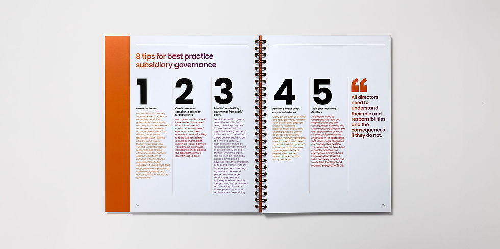 Brochure spread