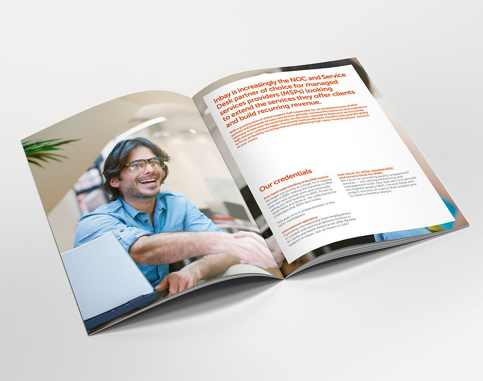 Our credentials brochure design