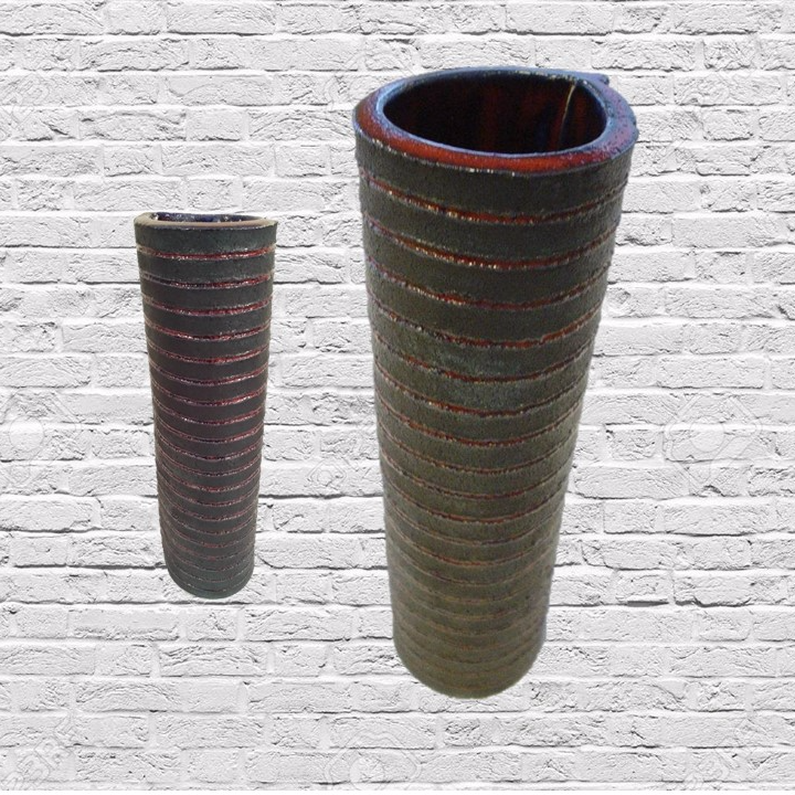 the blue striped vase by gjonas