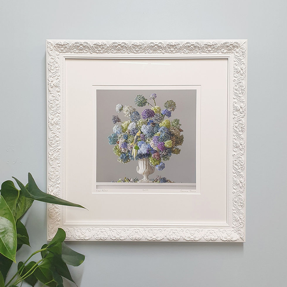 Custom Framing White Ornate Emma Bass