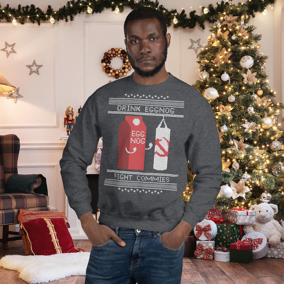 Thumbnail: Drink Eggnog, Fight Commies - Unisex Sweatshirt
