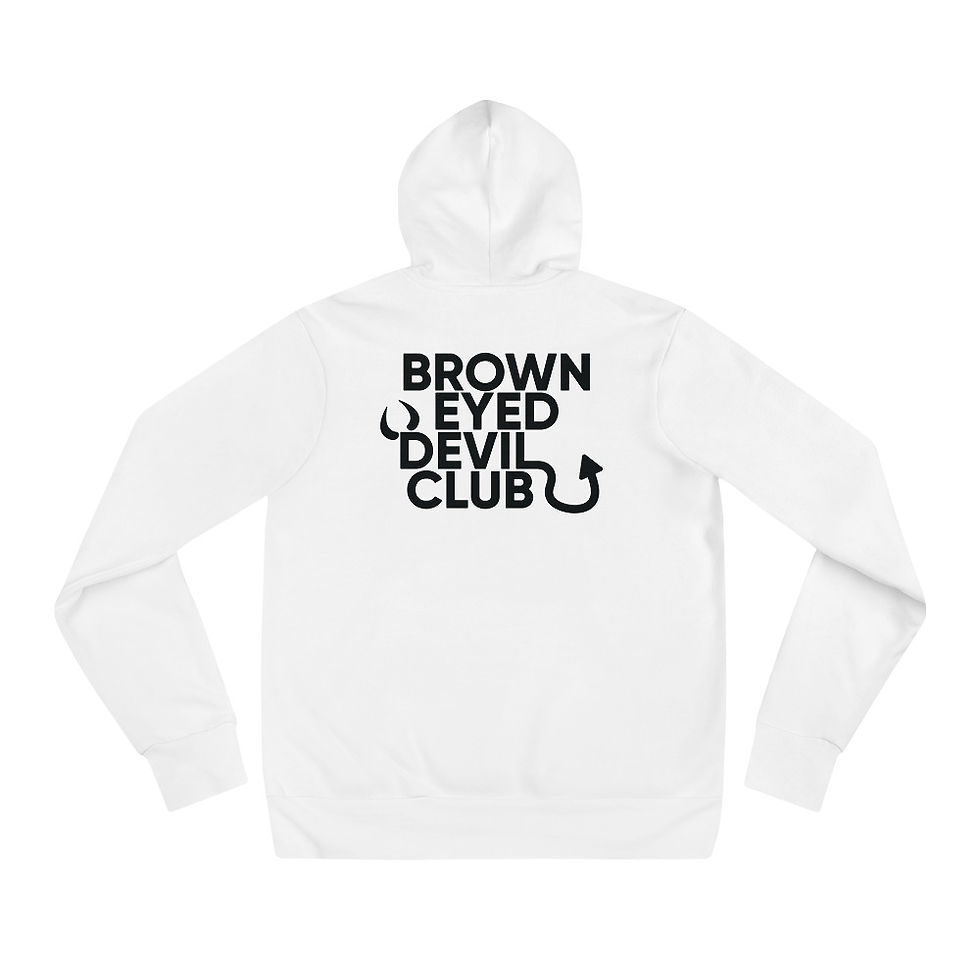 Thumbnail: Brown Eyed Devil Club - Double Sided - Unisex hoodie