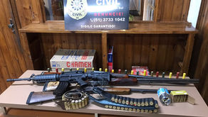 Polícia civil apreende diversas armas e munições
