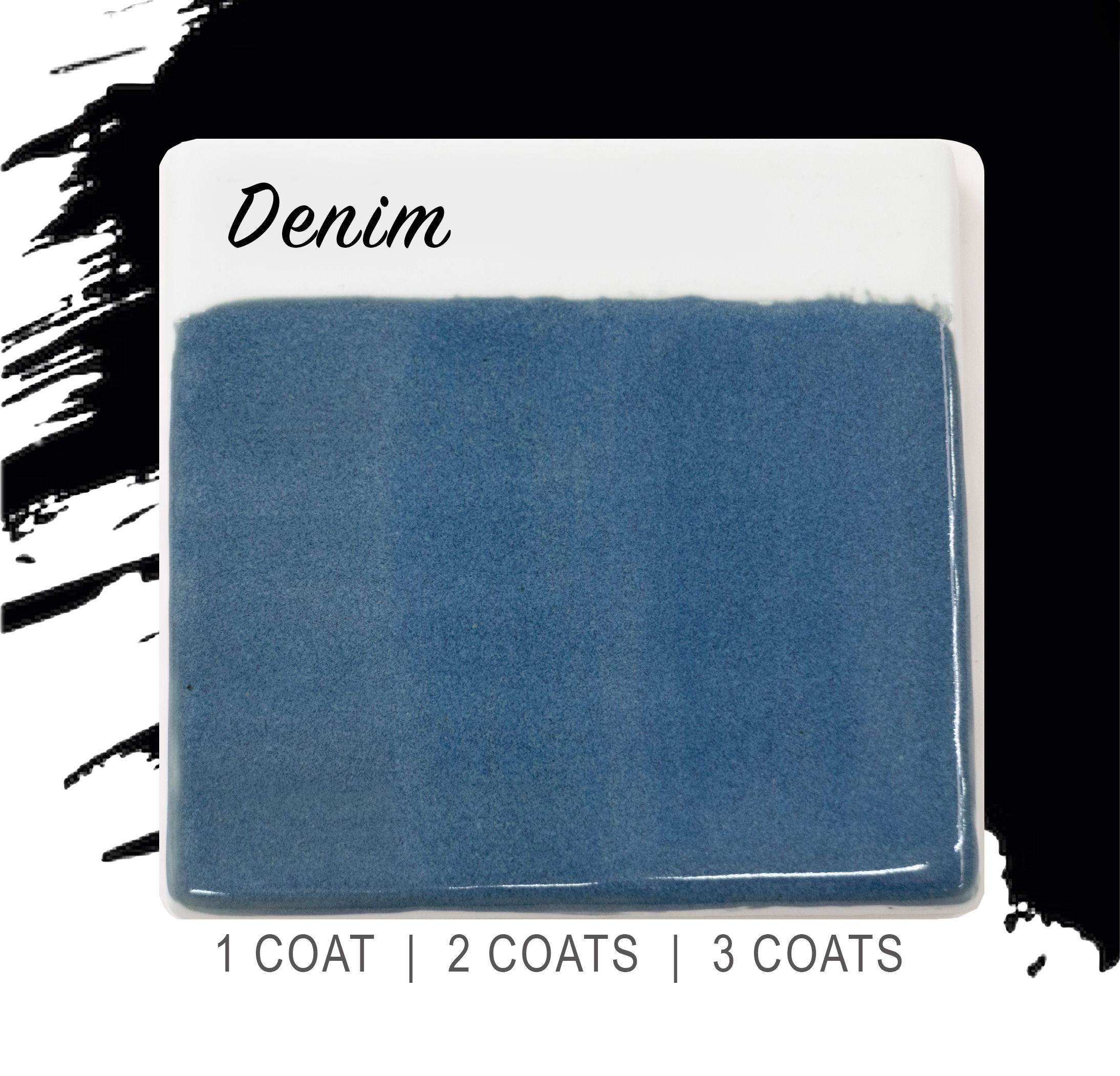 ABBOTS - DENIM  Midfire Brushable Glaze 400ml | Wellington Potters Supplies NZ