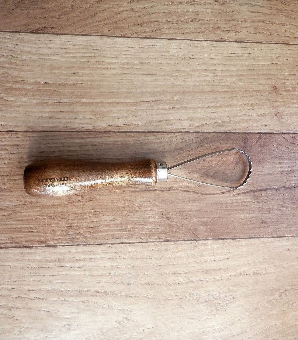 KEMPER - FT451 - Heavy Duty Serrated Fleshing Tool, pottery, ceramics, Wellington Potters Supplies Ltd. NZ