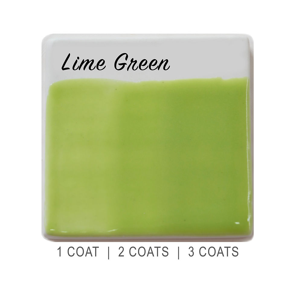 ABBOTS - LIME GREEN  Midfire Brushable Glaze | Wellington Potters Supplies NZ | buy online