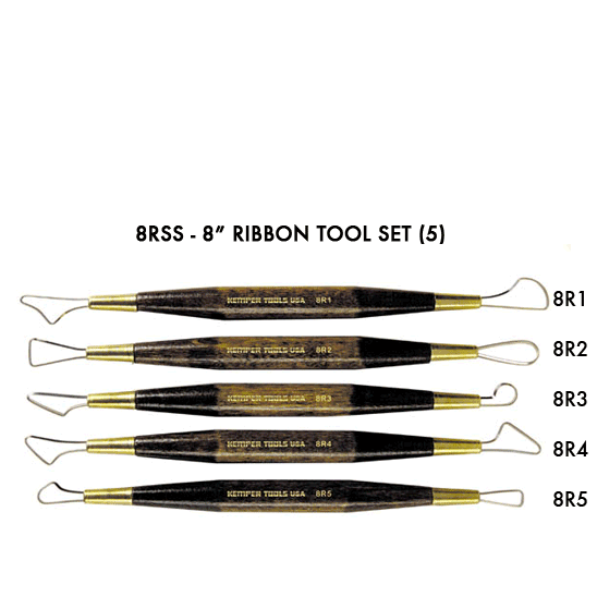 8RS RIBBON SCULPTING TOOLS (SINGLES) WgtnPottersSupplies