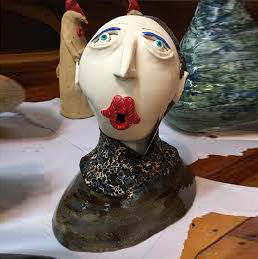 Demented Budgie Pottery - Jude Winchester     
