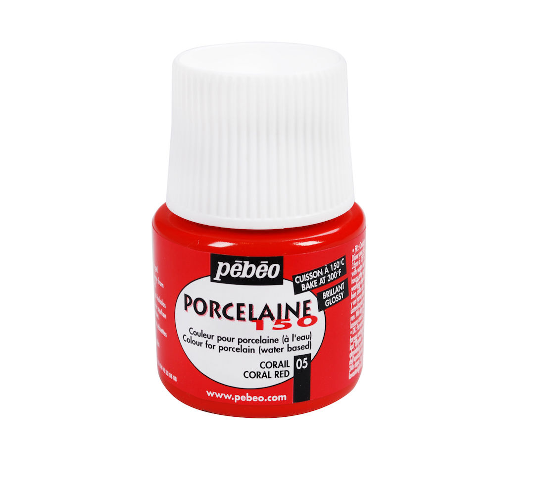 PEBEO 45ML No 5:  Coral Red | porcelain, ceramic, paints & finishes | Wellington Potters Supplies NZ