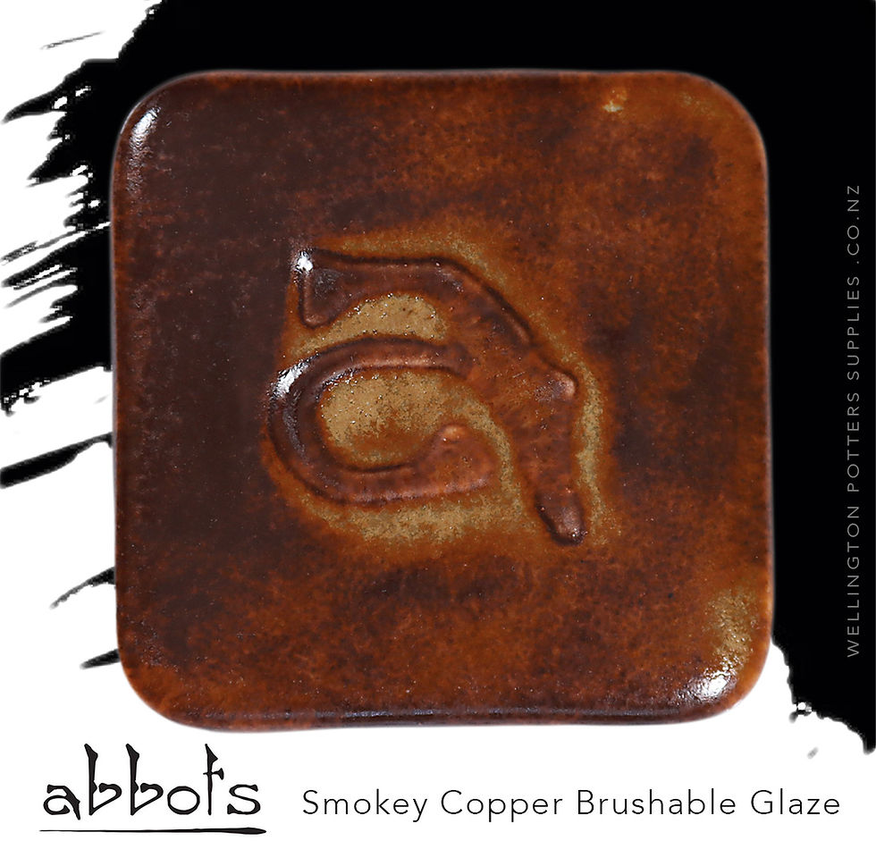 ABBOTS - SMOKY COPPER  Midfire Brushable Glaze | pottery, ceramic brush on glaze | Wellington Potters Supplies.co.nz