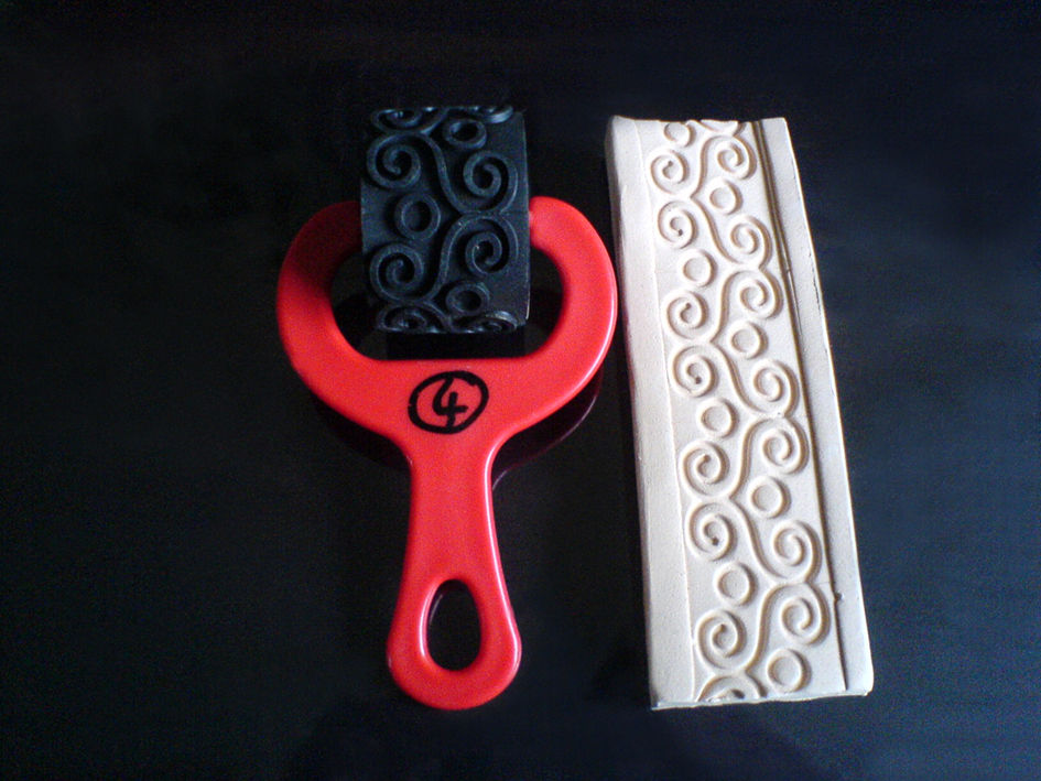 Thumbnail: CLAY PATTERN ROLLERS - Pottery/ceramics | Wellington Potters Supplies Ltd.