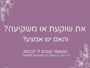 בין מושקעות לשקיעה