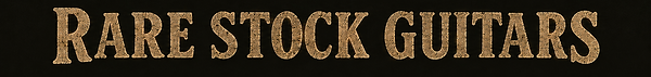 ヴィンテージ風「RARE STOCK GUITARS」ロゴ.png