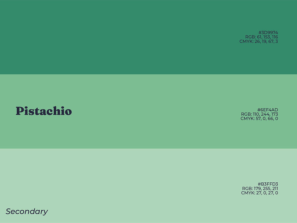 Pistachio Tints and Shades