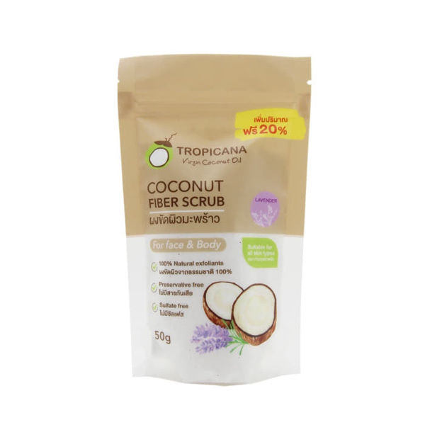 サムネイル： Tropicana Coconut Scrub Powder 50g.