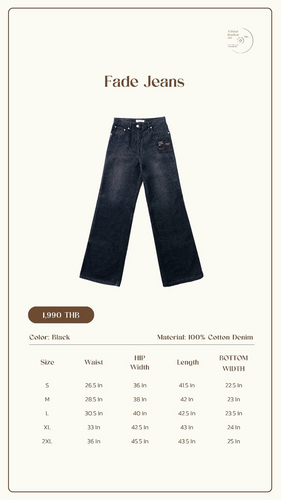 LinglingKwong AlwaysWonder デニムパンツ AlwaysWonder by Lingling Kwong - Fade Jeans | Webuybangkok