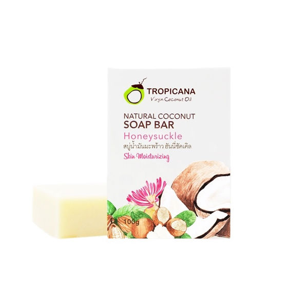 サムネイル： TROPICANA Coconut oil soap mixed herb 100g.