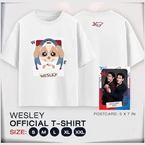 GMMTV Est MIDDLE RIDDLE Tシャツ WilliamEst Est☆Middle Riddle白Tシャツ WilliamEst gmmtv Middle Riddle