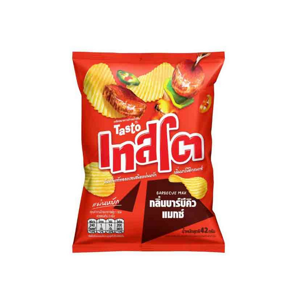 Thumbnail: Tasto Thai Snacks Potato Chips 42-50g (Pack of 6)