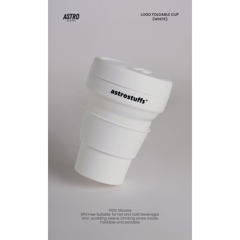 サムネイル： astrostuffs Chillin' Logo Foldable Cup (BLACK,WHITE)