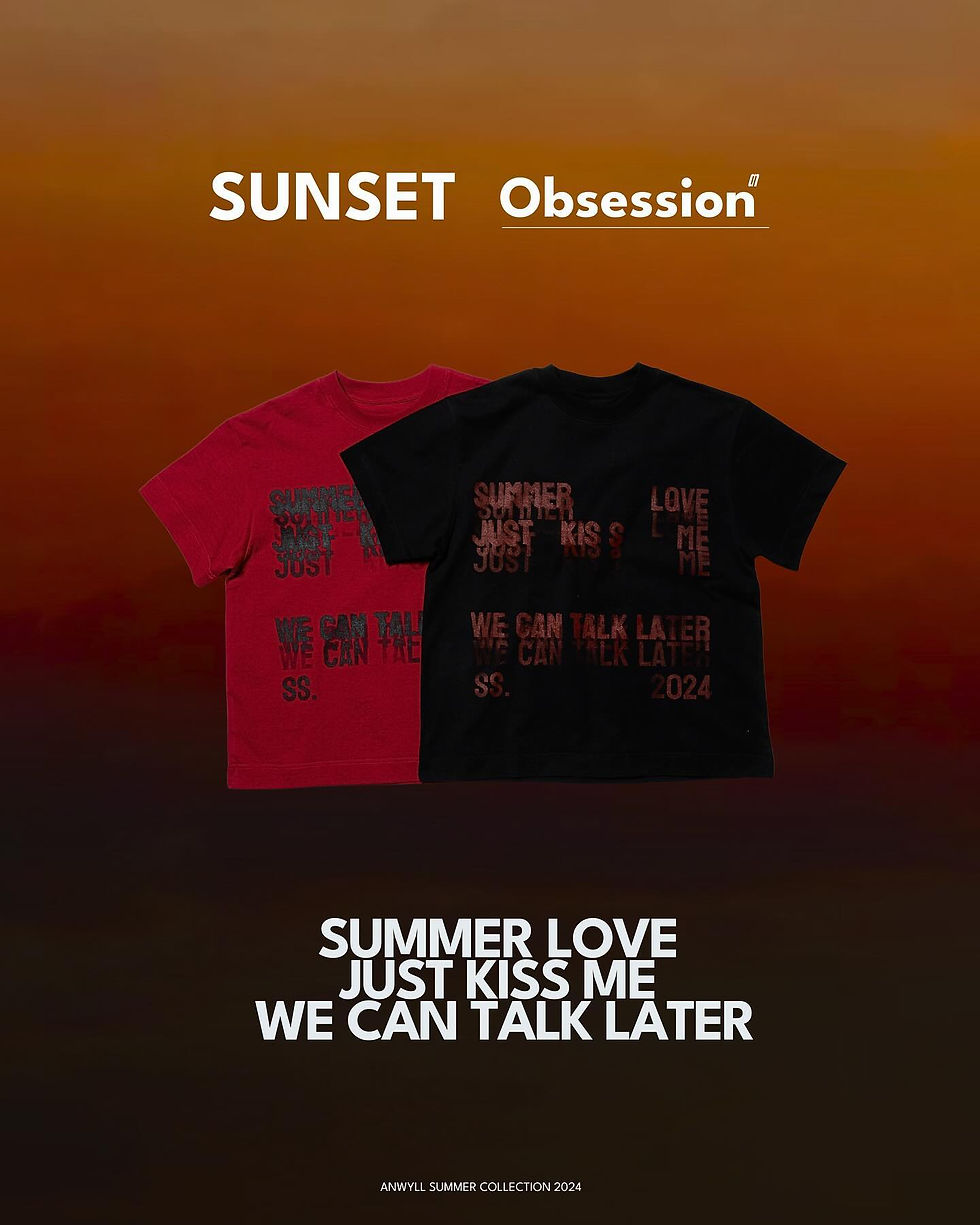 ANWYLL by Yin Anan - Boxy T-Shirt with Printed Plastisol