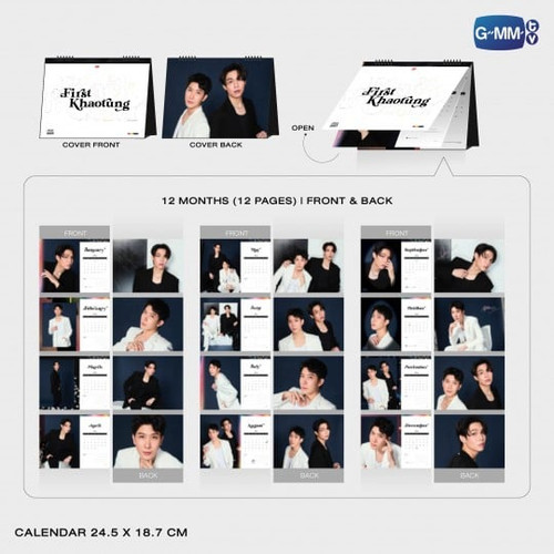 FirstKhaotung Official Calendar 2025 GMMTV | Webuybangkok
