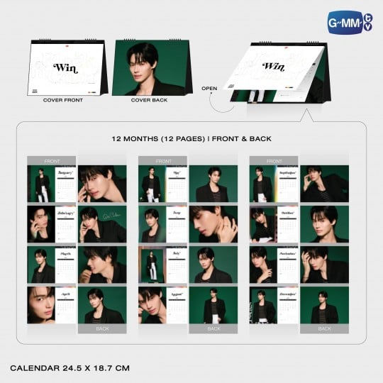 Win Metawin Official Calendar 2025 GMMTV