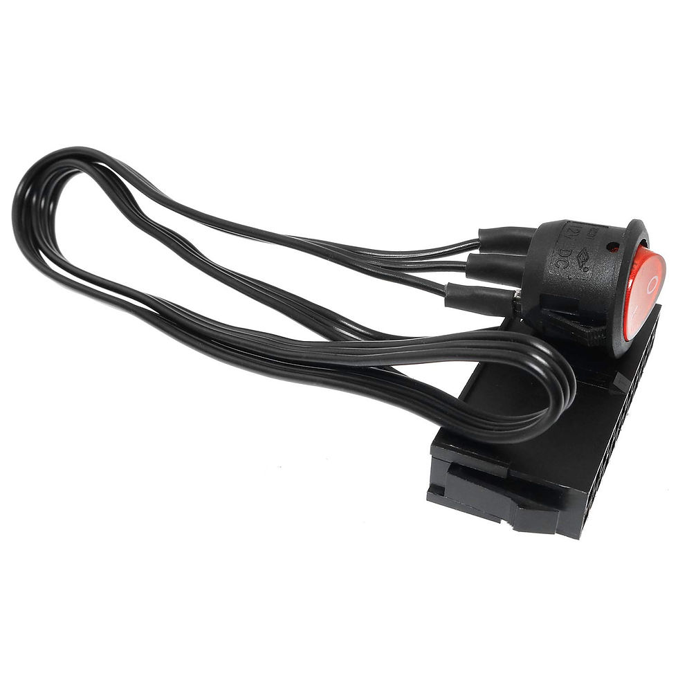 Miniatura: 54cm Cable Copper Tin Wire 24-Pin Female ATX PSU PC Power Supply Starter Tester 