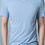 Thumbnail: Light Blue V Neck Soft Cotton T-shirt