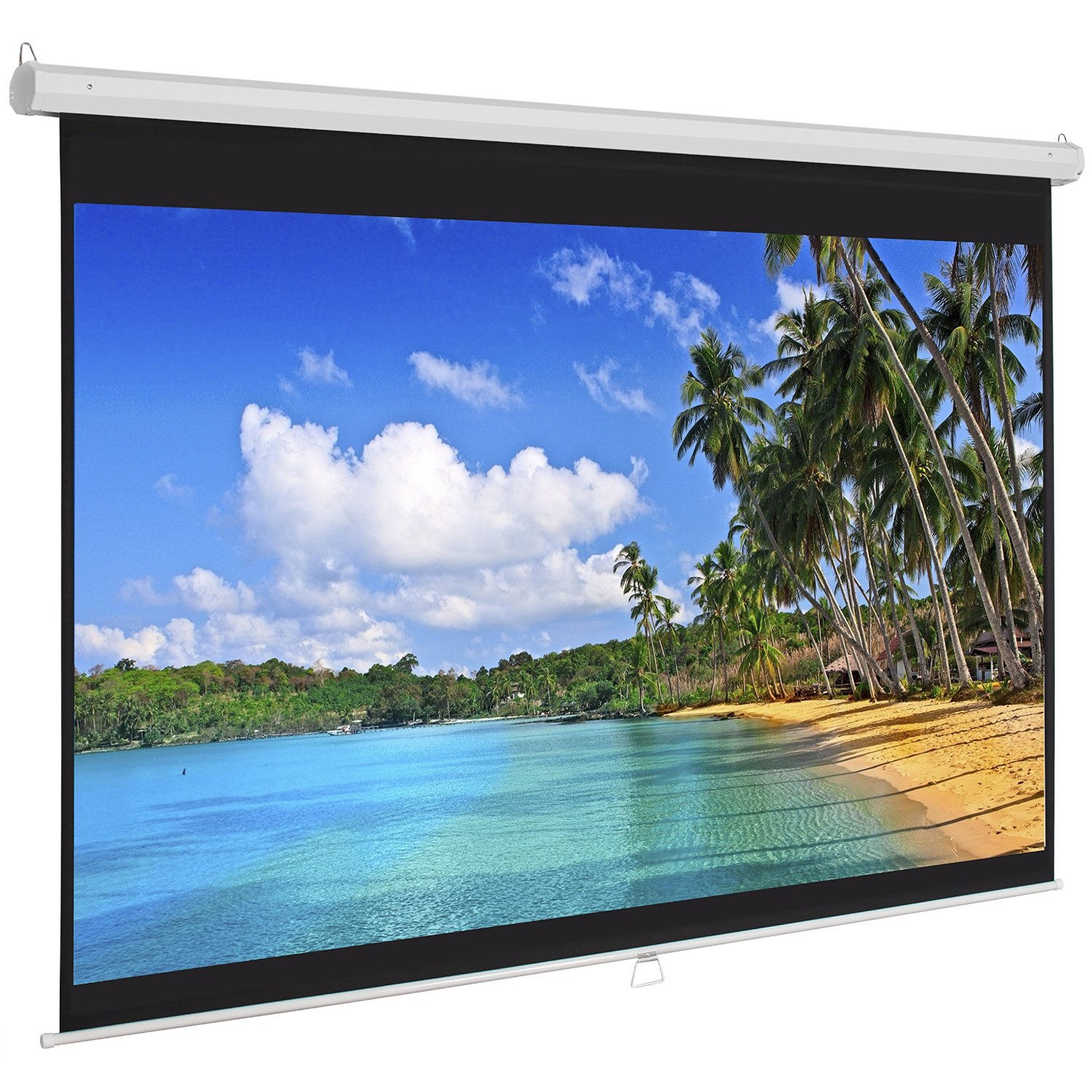 Projection Screen Pull Down Screen, 119"L