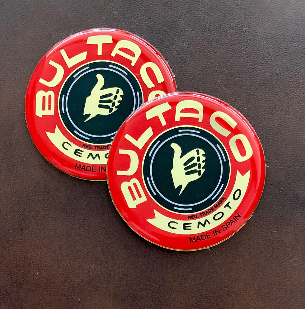 adhesivos en relieve Bultaco para depósito