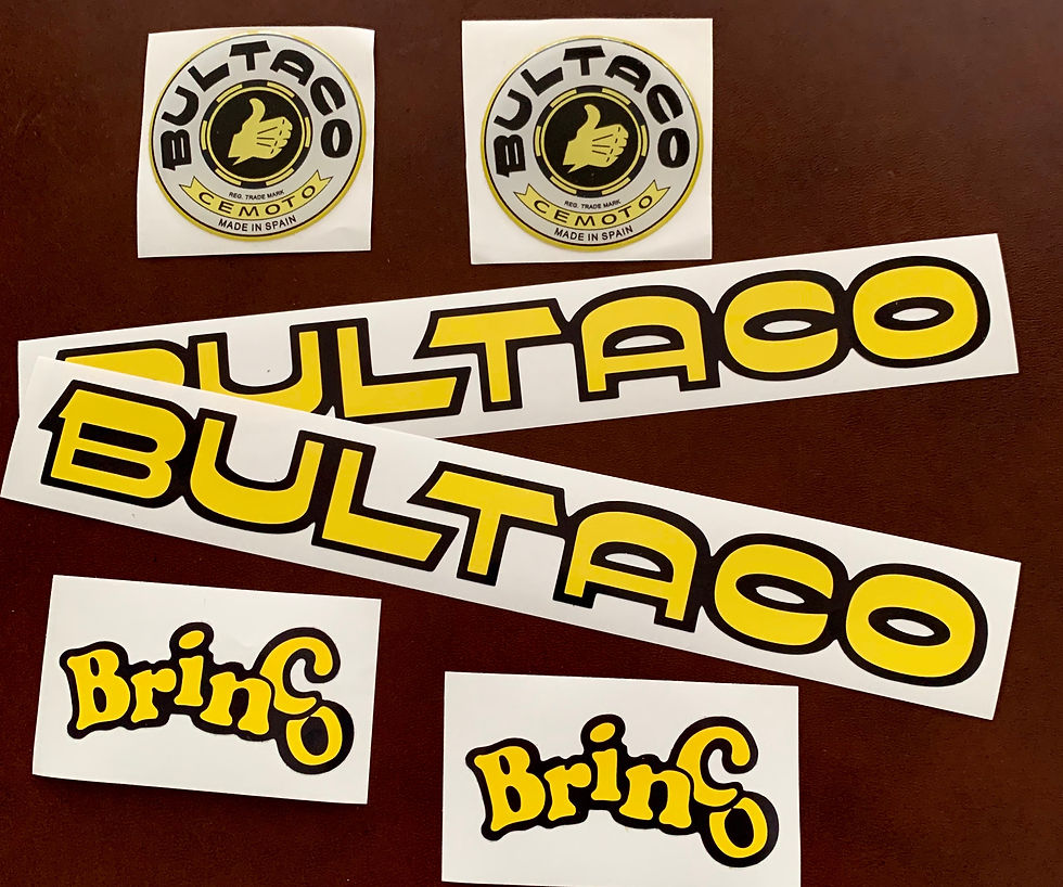 adhesivos clásicos Bultaco Brinco