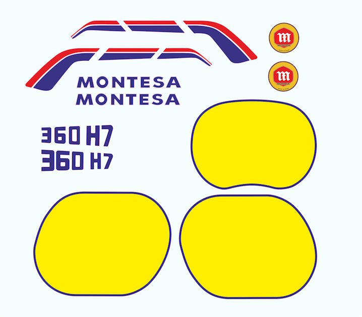 adhesivo lateral de Montesa Enduro 360H7