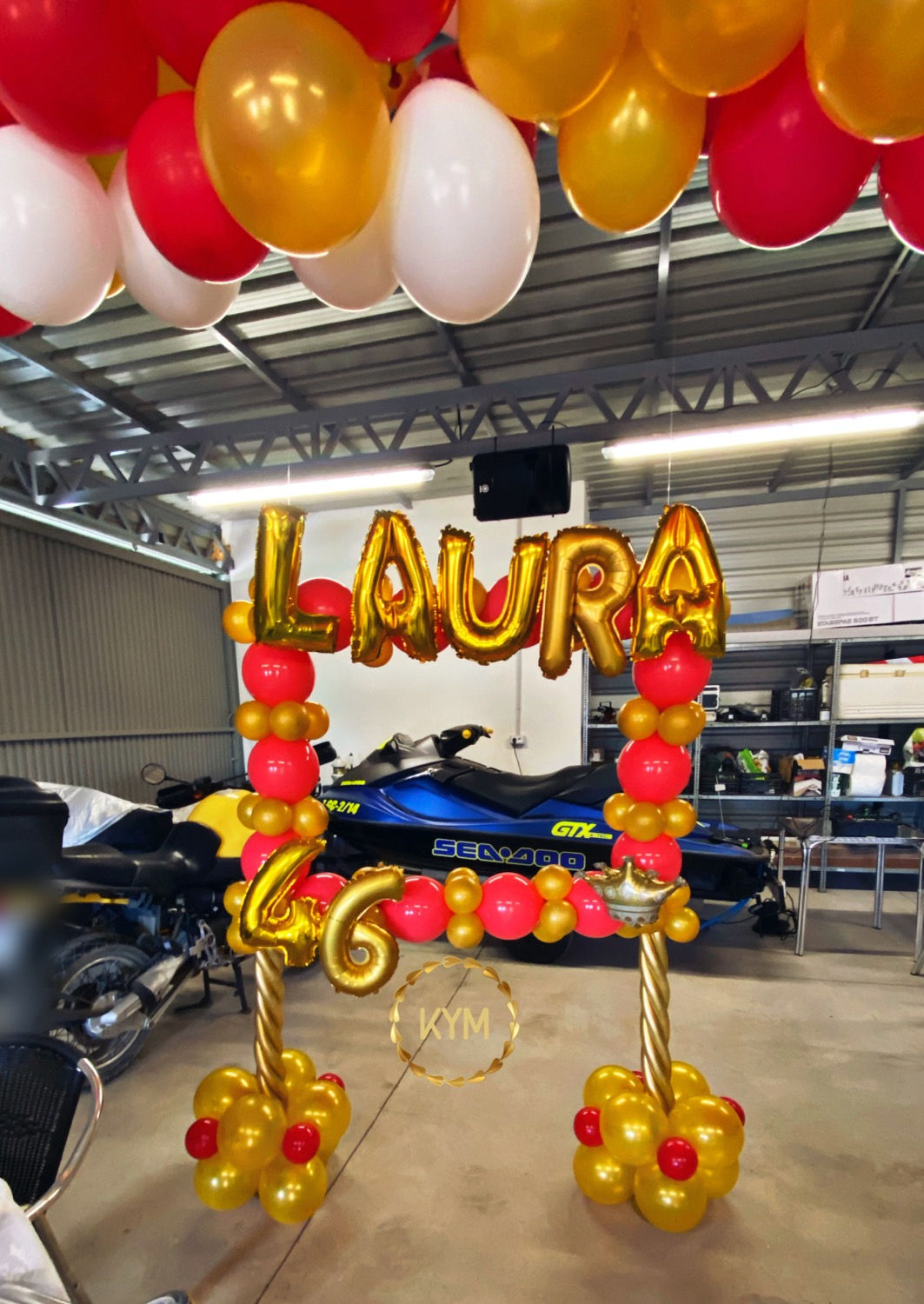 Marco para fotos con globos