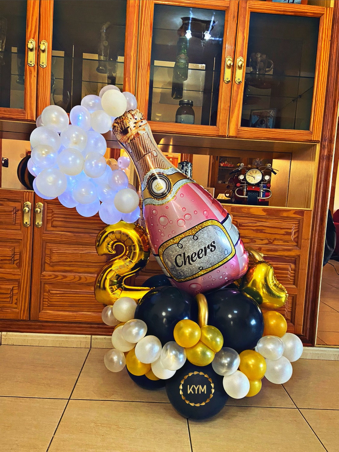 Bouquet de globos con luz