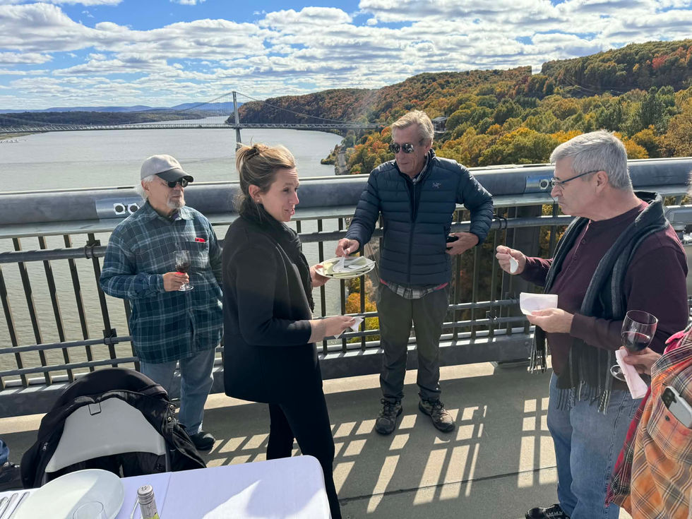 Dinner on the Walkway.