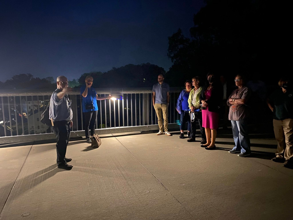 Walkway at Night.