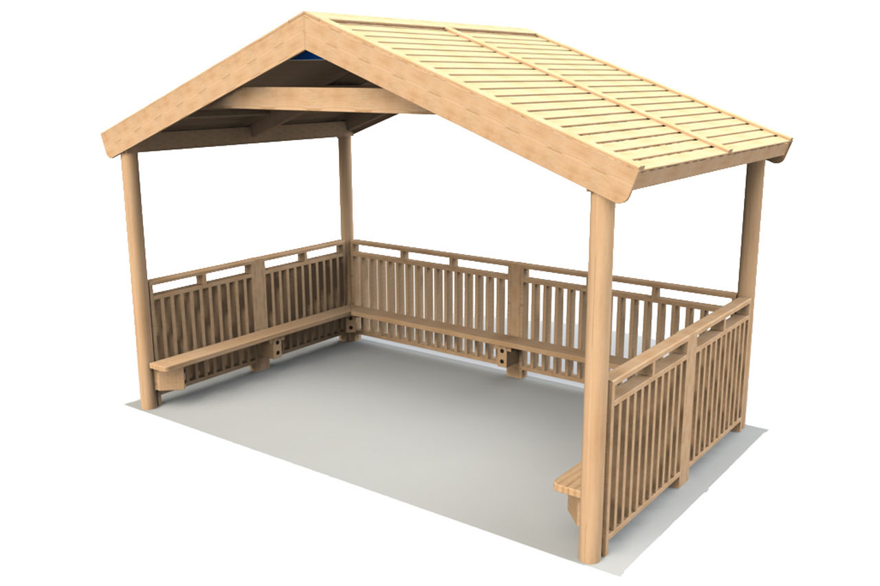 Timber Playground Shelter