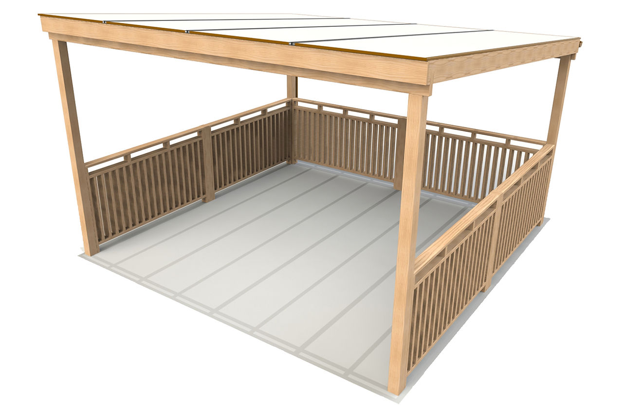 Timber Playground Shelter