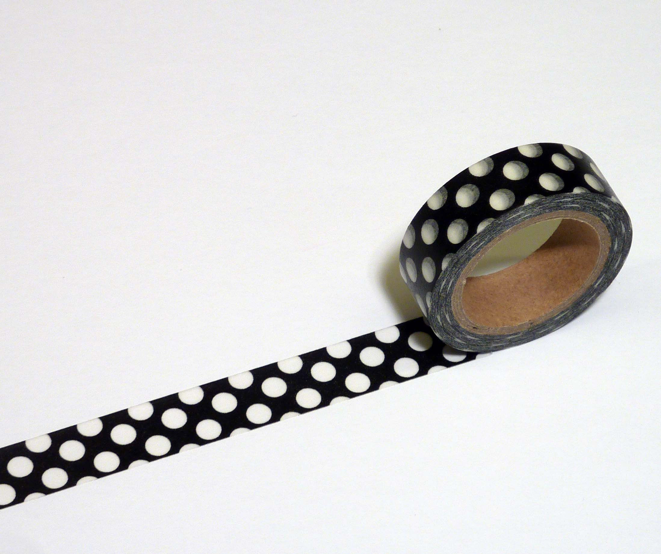 Black with big white dots WT-#8583