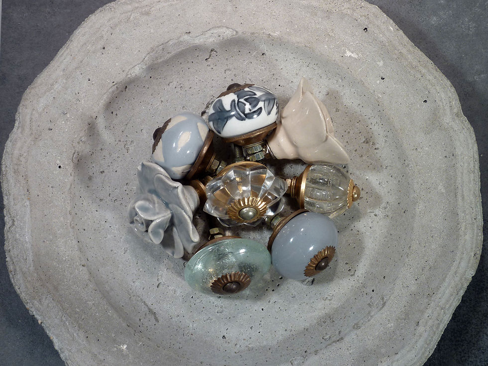 Miniaturbild: Round SolidDarkGrey Antique SCRK-15