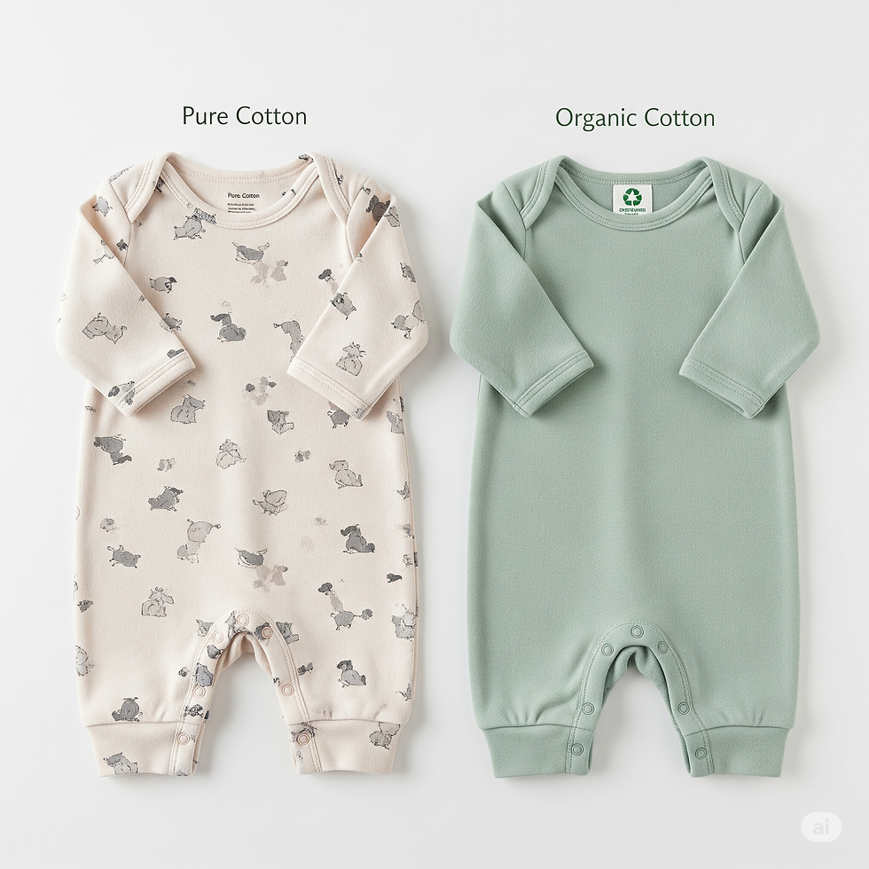 Pure Cotton vs. Organic Cotton: Choosing the Best for Your Baby's Sensitive Skin