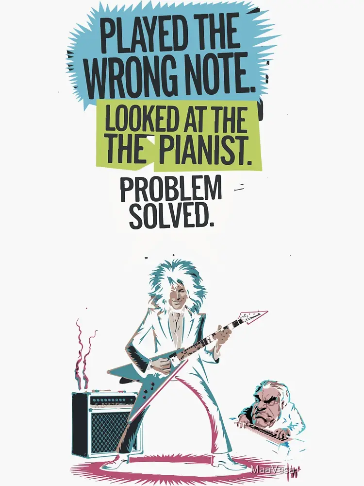 Played the wrong note. Looked at the pianist. Problem solved. | by MaaVesa
