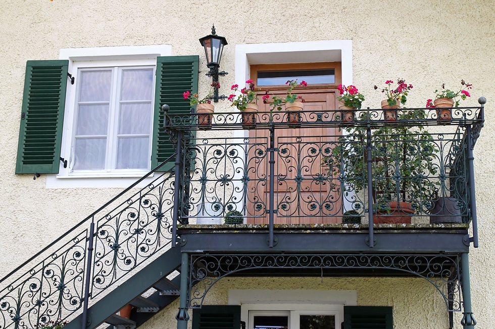 Ornate Balcony View
