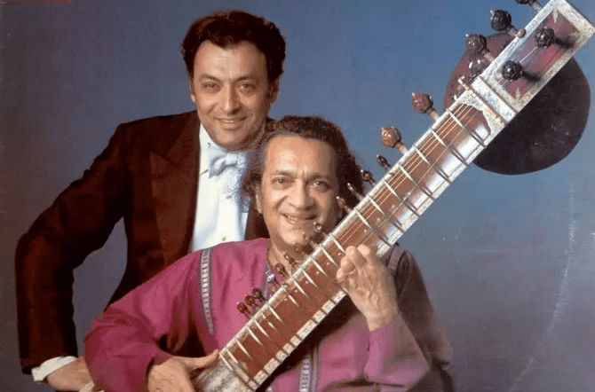 zubin metha insieme a ravi shankar