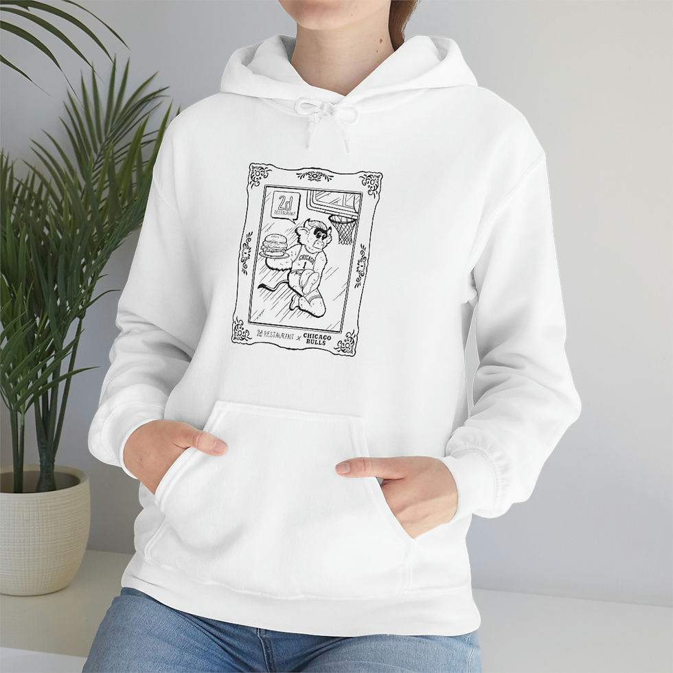 Thumbnail: Chicago Bulls x 2d restaurant - Sandwich dunking Benny Hoodie by Chef Kyu