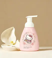 250ml baby foam bottles pink color with flowers